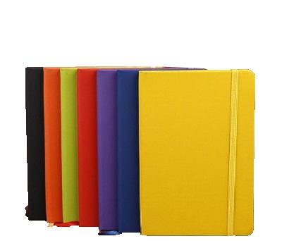 Classic Notebook Hardcover Notebook A5 Costom Design College Ruled PU Leather with Pocket Elastic Closure Banded 13.8*20.7