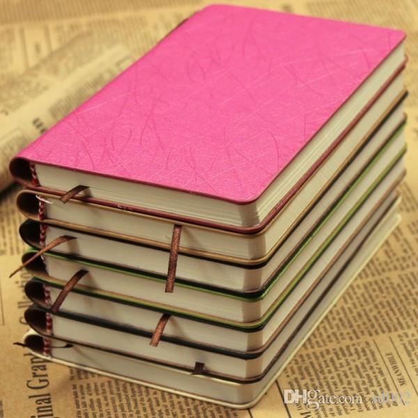 Diary Book Lmitation Leather Notepad With A Pen Pure Color Notebook Student Stationery Supplies For Gift Many Colors 5 4cr ZZkk