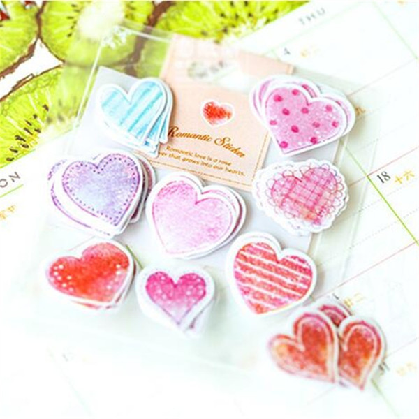 70pcs/pack DIY Kawaii Stationery Stickers Love Diary Planner Journal Note Diary Paper Stickers for Scrapbooking 2017 (Color: Multicolor)