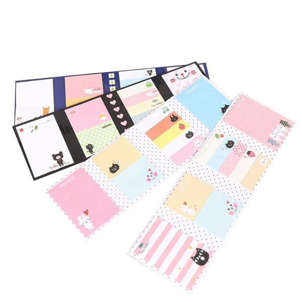 Stationery Memo Pad Bookmarks Creative Colorful Sticky Notes Paper Stickers Copper Plate Paper Memo Pads Notebooks Writing Pads