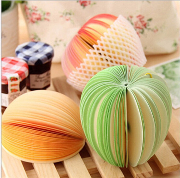 2015 new fashion Fruit Notepad Pears Memo Pad Note Strawberry Paper office Paper notes 300 pieces lot