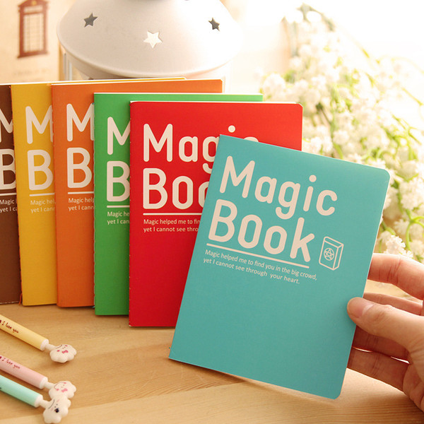 2018 Magic Book notepads cute A6 20 pieces 40 sheets multi colors notebook school office supplies