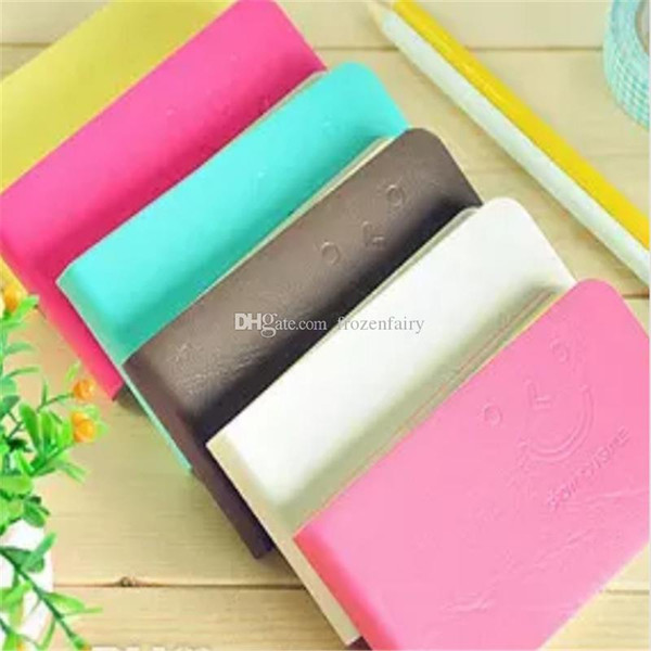 Cute Smiling Face Notepads Carry On Memo Small Notebook Mini Strip Notepad A Variety Of Color Inside Page Jotter Universal b473-480 201801