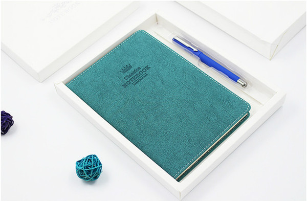 School Supplies Notepads/Notebooks Set with PU Covered Notebooks in 6 Colors Free Shipping by Fedex