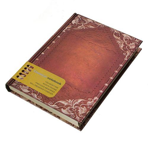 5PACK 120 pages Retro Vintage Personal NotDiary Journal Organiser Book School Office Use Dark brown