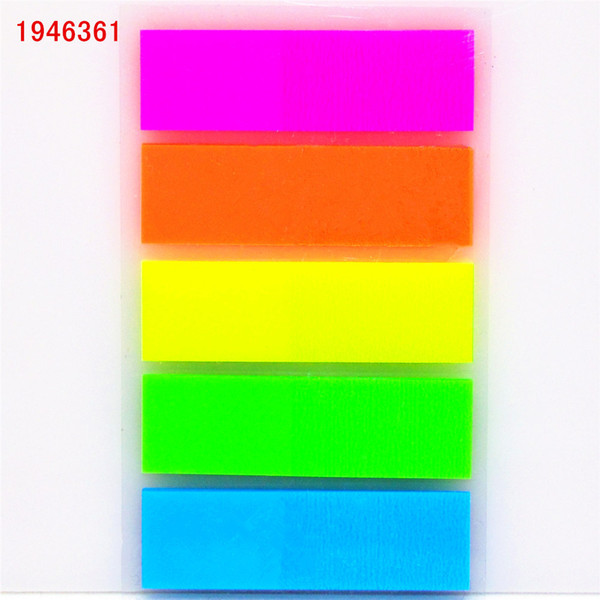 2018 Fluorescence colour Self Adhesive Memo Pad Sticky Notes Bookmark Point It Marker Memo Sticker Paper Office School Supplies