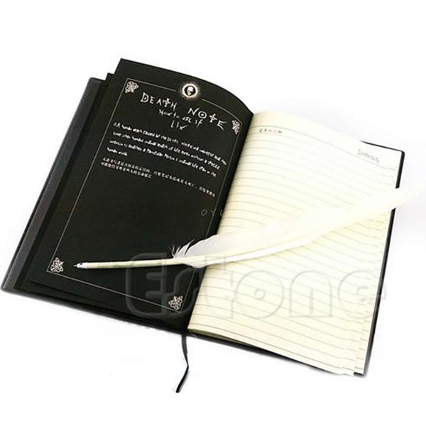 New Death Note Cosplay Notebook & Feather Pen Animation Art Writing Journal