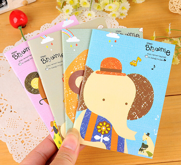 kawaii stationery school office supplies small cute cartoons animals notebook for school student gifts paper diary book