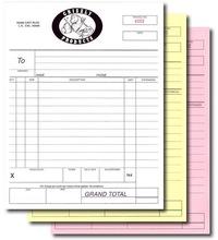 Custom print A4 duplicate Carbonless receipt invoice book