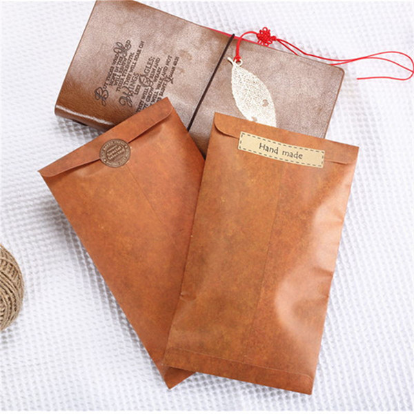 New Creative European Style Vintage Kraft Paper Envelope For Postcard Novelty Item Kids Gift Stationery Student