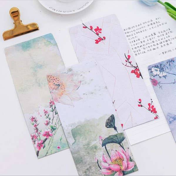 vintage Chinese style envelopes retro printed thicken kraft envelopes gift card paper products stationery office school supplies