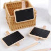 Special New Korean Countryside Lovely Wooden Stationery Wooden Small Blackboard Clip / Memo clip