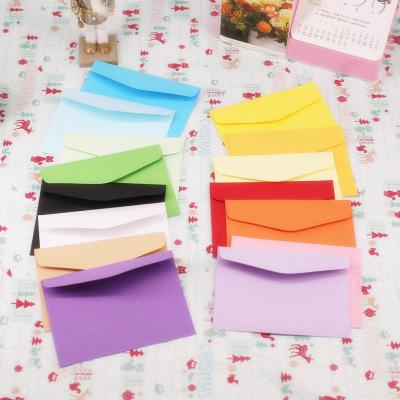 10pcs Small Paper Envelopes 4 Candy Colors Postcard Wedding Gift Invitation Envelope Office Stationery Paper Bag