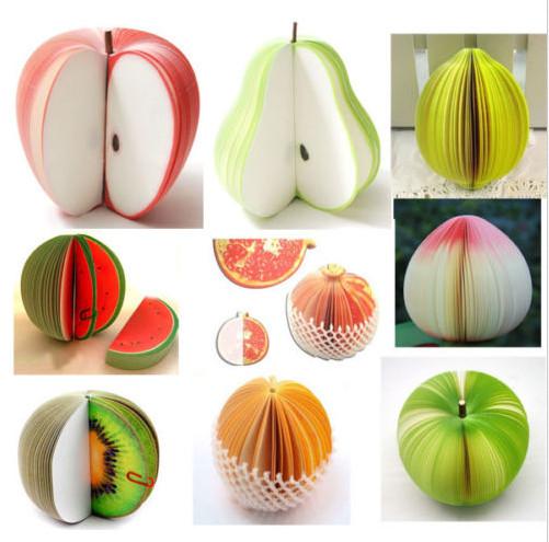 Vegetable Fruit 3D Memo Notepad Post It Pads DIY Note Stationery Party Gift Good Quality Brand New Hot Sales