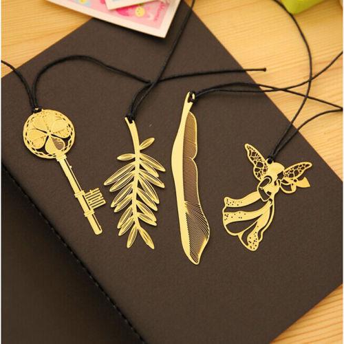 1 PCS Hot Sale Exquisite Golden Animal Feather Bookmark Fiction Magazine Office School Supplies order<$15 no tracking