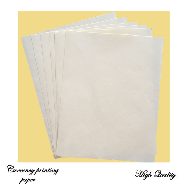 8.5in* 11 in anti-counterfeiting printinng paper high quality 75% cotton 25% linen waterproof types 216*279mm paper