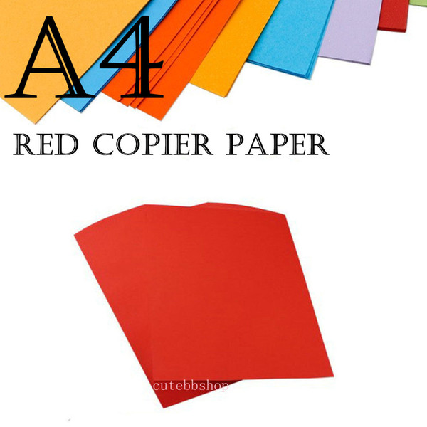 A4 Red PAPER 80 GSM PRINTER COPIER 50 SHEETS Copy Paper DIY Paper Crafts