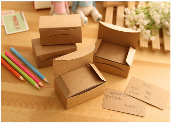 New blank kraft paper message card / Notepad / memo pads / label/ marker/wholesale/Free Shipping , dandys