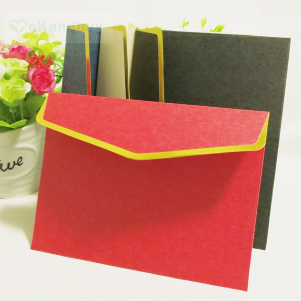 New Arrival 25pcs 16x12cm Gold Stamping Specialty Paper Envelope for Wedding Business Invitations Cards