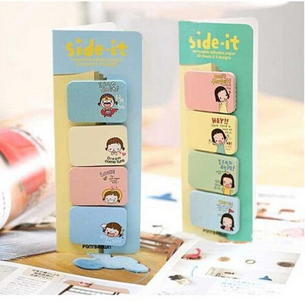 Lovely Stationary Side Stickers Memo Pad Sticky Notes Office School Supplies Stickers