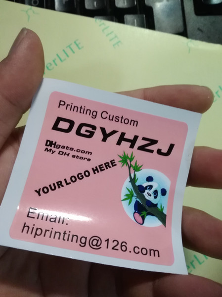 glossy laminated paper sticker printing custom