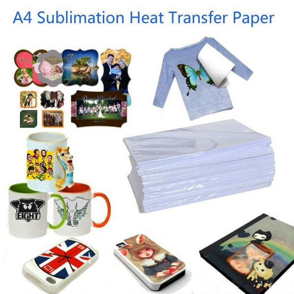 A4 100 Sheets Heat transfer Paper Sublimation paper is suitable for Polyester t-shirt Hot map Hot drawing Cup Mouse pad etc