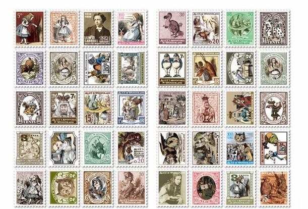 Free Shipping/ New paper ALICe & DOROTHY stamp deco Sticker / Index Label / Fashion / wholesale