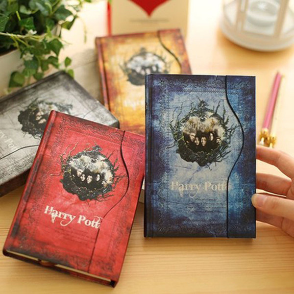 Harry Potter Notebook Retro Style Magic Magnet Diary Book Fans Collection Gift For Child Student 4 Colors 8 4lg F R