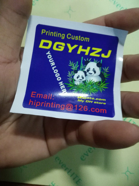 glossy paper sticker printing custom/shape custom