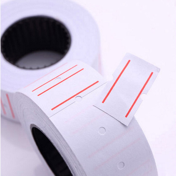 New 10 Rolls Useful Paper Tag Price Label Sticker Single Row Denominated paper Business Free Shipping Adhesive Stickers Papelaria