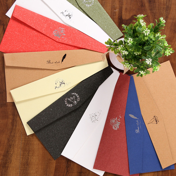 6 Designs Mixed per lot Envelopes for Invitations Card, Envelope for Greeting Card or Business Invitation Card, 4.3*8.6 inch