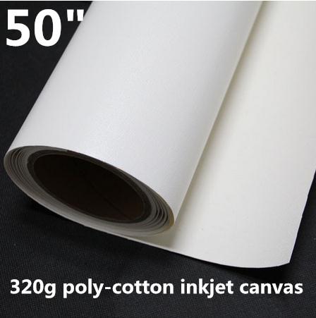 50in Good Price Polycotton Canvas Poly Cotton Blend Inkjet Canvas For Printing