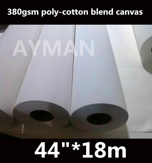 44in High quality matte blank inkjet printing painting canvas, poly cotton canvas for oil painting