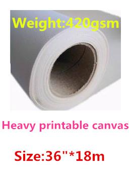 36in 420G Matte Surface+65% Polyester 35% Cotton Inkjet Canvas+Inkjet Media Canvas