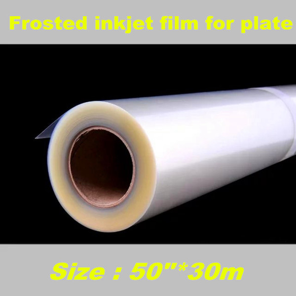 50''x30m matte and frosted translucent inkjet film for positive screen printing