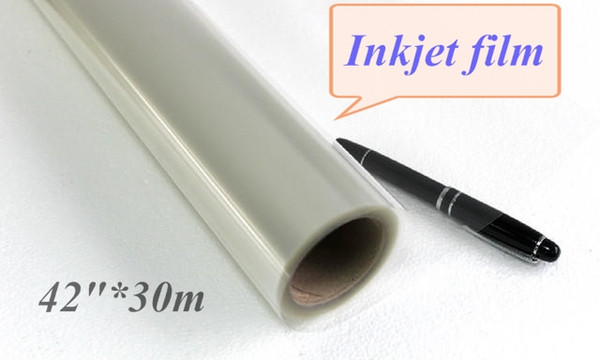 42in*30m 100% clear film roll for dye inkjet printer