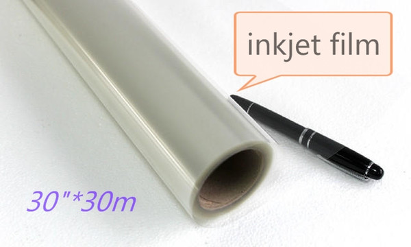 30in*30m Inkjet Plate Making Film, Positive Screen Inkjet Clear Printing Film 76cm wide roll