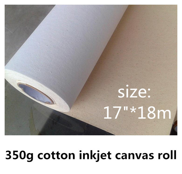 17in waterproof printing inkjet canvas, printing cotton canvas roll