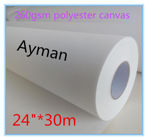 260g Waterproof matt polyester digital printing canvas roll 24