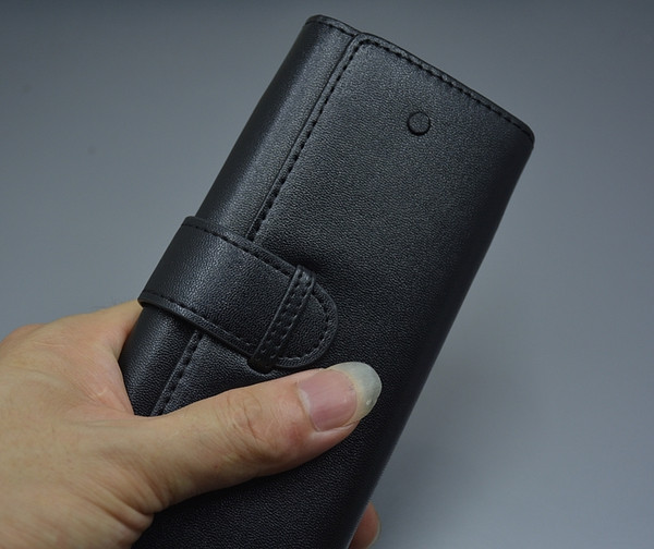 high quality fashion MB black leather Pen pouch bag for ball point - ball pen - Fountain pen