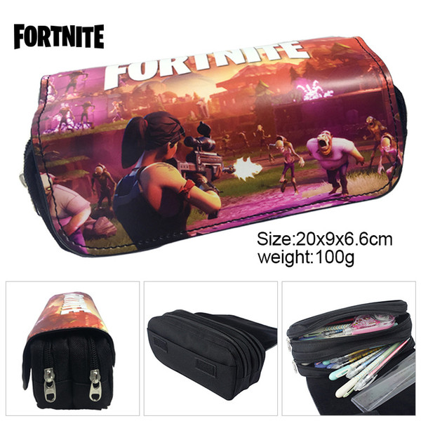 Fortnite Pencil Bag Unicorn Pencil Cases Stationery Storage Organizer Bag School Office Supply Pen Holder 5pcs CNY537