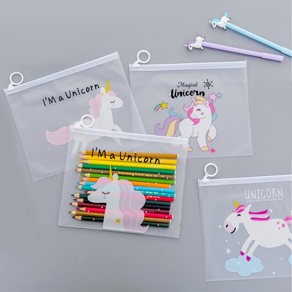 Unicorn Pencil Bags School Office Supplies Kawaii Stationery School Cute Pencil Box Pen Bags Penalty