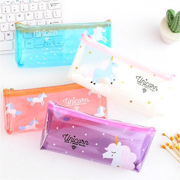 Kawaii 1pcs Wildebeest Pencil Case For Girls School Supplies Super Big School Bts Stationery Gift Magic Pencil Box Pencilcase