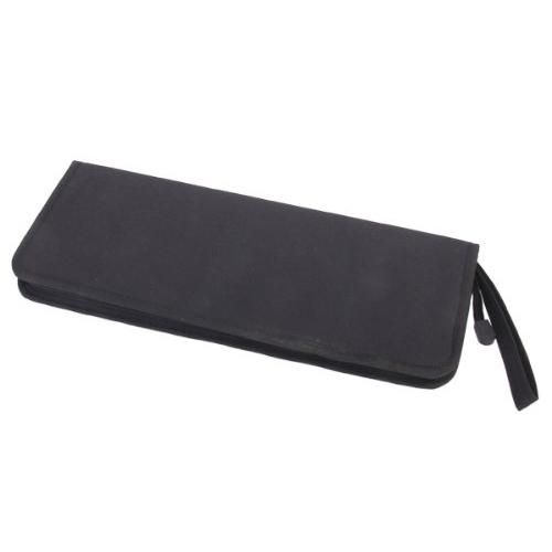 Foldable Oxford Cloth Zipper Artist Brush Bag Case Holder Practical And Fashionable - Black