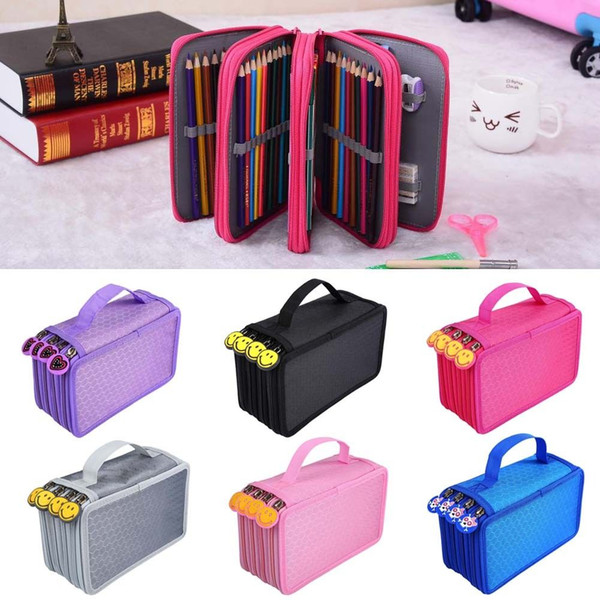 Portable Drawing Sketching Pencils Pen Case Holder Bag for 72pcs Pencils S2U