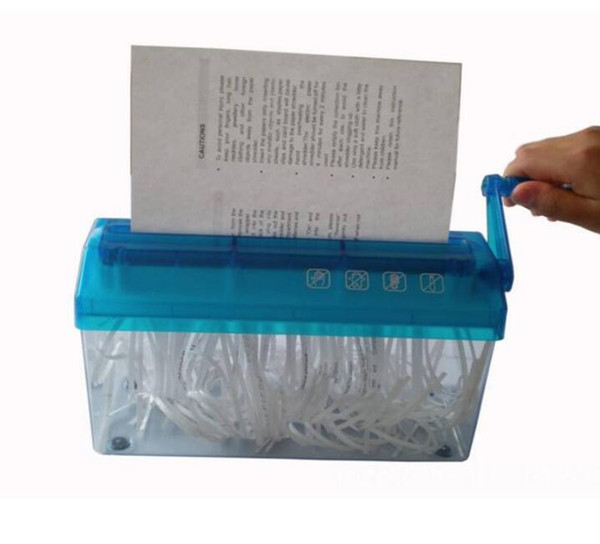 Free Shipping Brand A4 Mini Multi-functional Manual Paper Shredder New Mini Desktop Manual Paper Shredder Hand Cutting For Paper