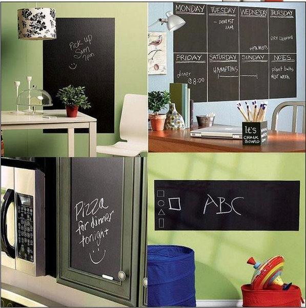 Chalk Board Blackboard Stickers Removable Vinyl Draw Decor Decals Art Chalkboard Wall Sticker for Kids DIY 45x200cm