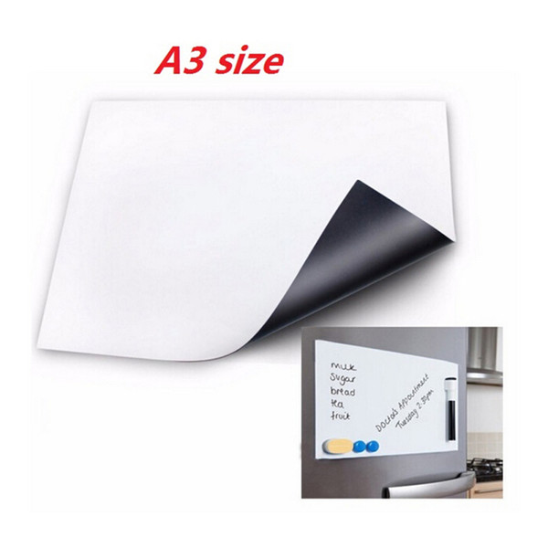 1 PCS 30X42CM A3 Size Flexible Magnetic Fridge Whiteboard Dry-erase Magnet Reminder Home Office Board