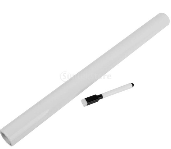 -New Arrivals 2015 17.7 x 78.7Inch Whiteboard White Board Wall Sticker with 1pcs Free Pen Free Shipping