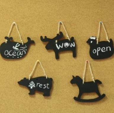 Wooden Chalkboard Wall Animal on the small blackboard animal other stationery writing board ,dandys